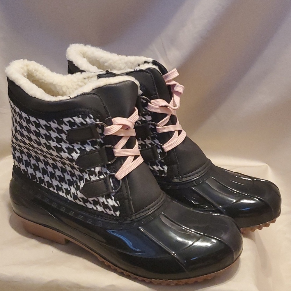 Shoe Dazzle Rutherford Herringbone Boots SZ 8